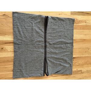 Lululemon Vinyasa Wrap Scarf Womens One Size Convertible Black Gray Herringbone